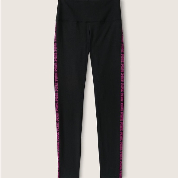 NEW VICTORIAS SECRET PINK FULL ZIP HOODIE & LEGGINGS SET. NEON FUSHIA PINK - Picture 10 of 13